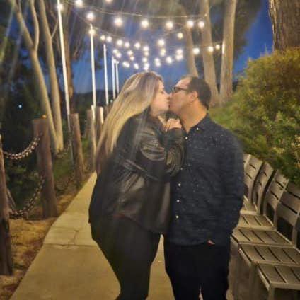 The night he asked. The night she said yes!