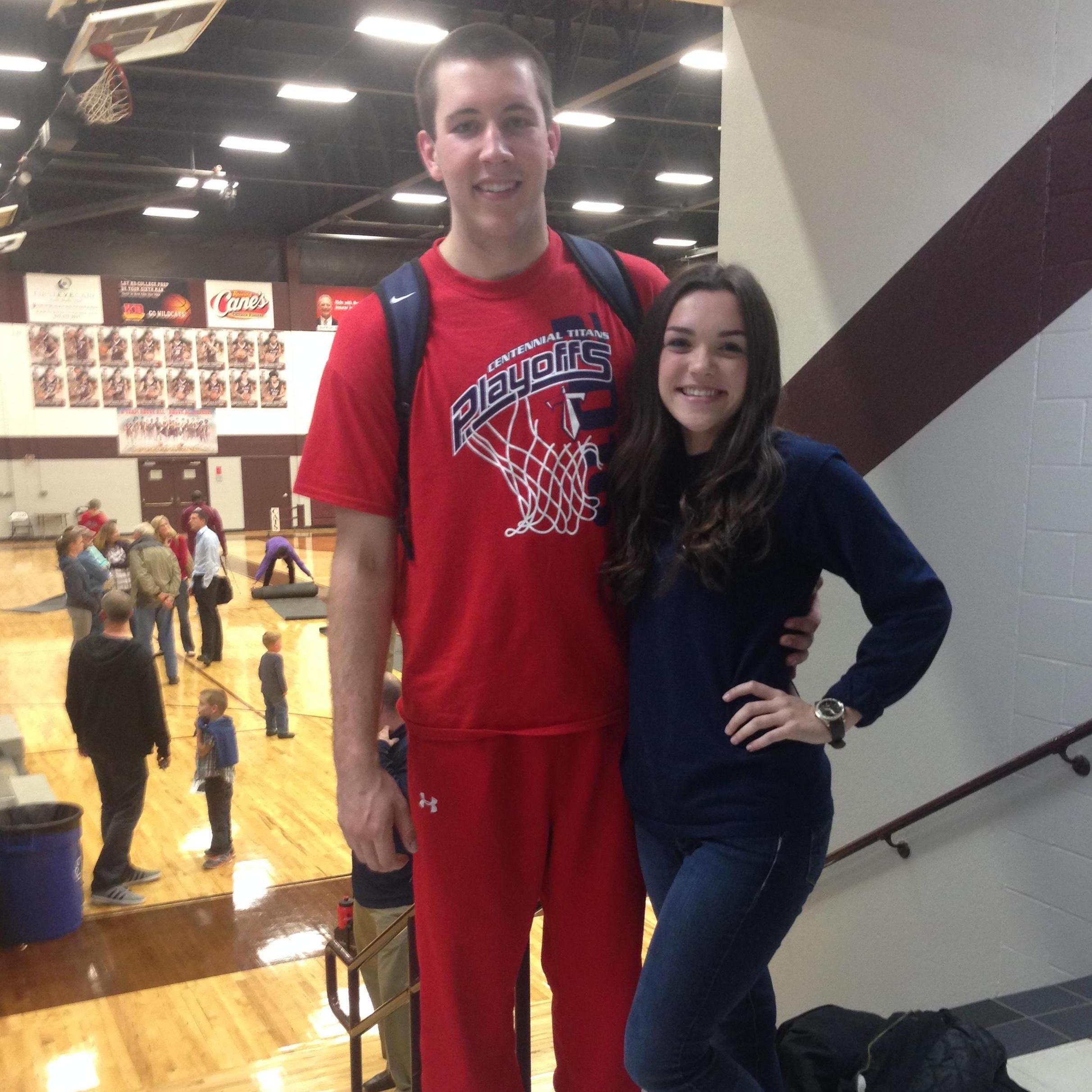 John played lots of basketball in high-school. He was pretty much the greatest. This was the February of our senior year in high-school in 2016.