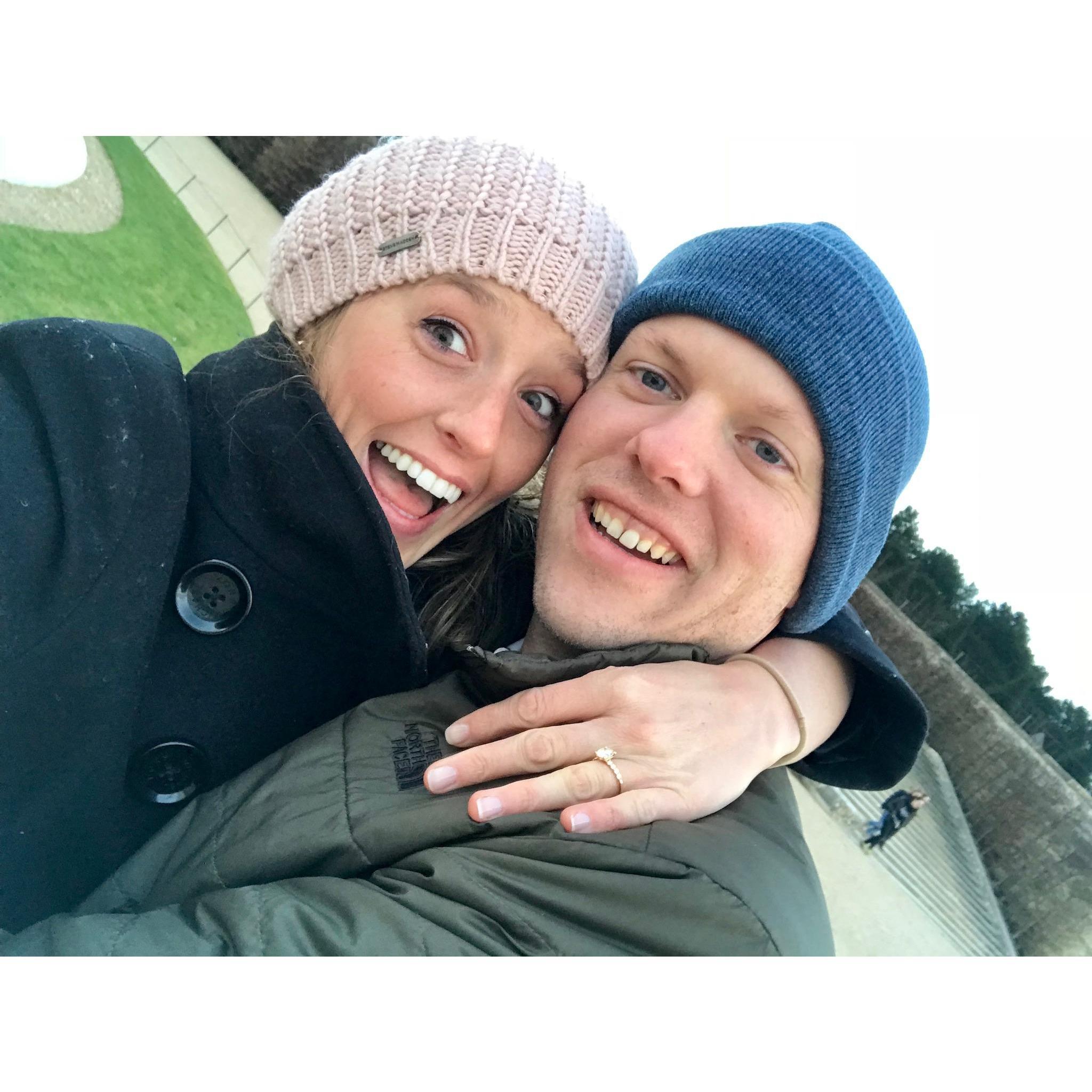 I said "yes" in the gardens at Versailles. This will always be a special place for us.