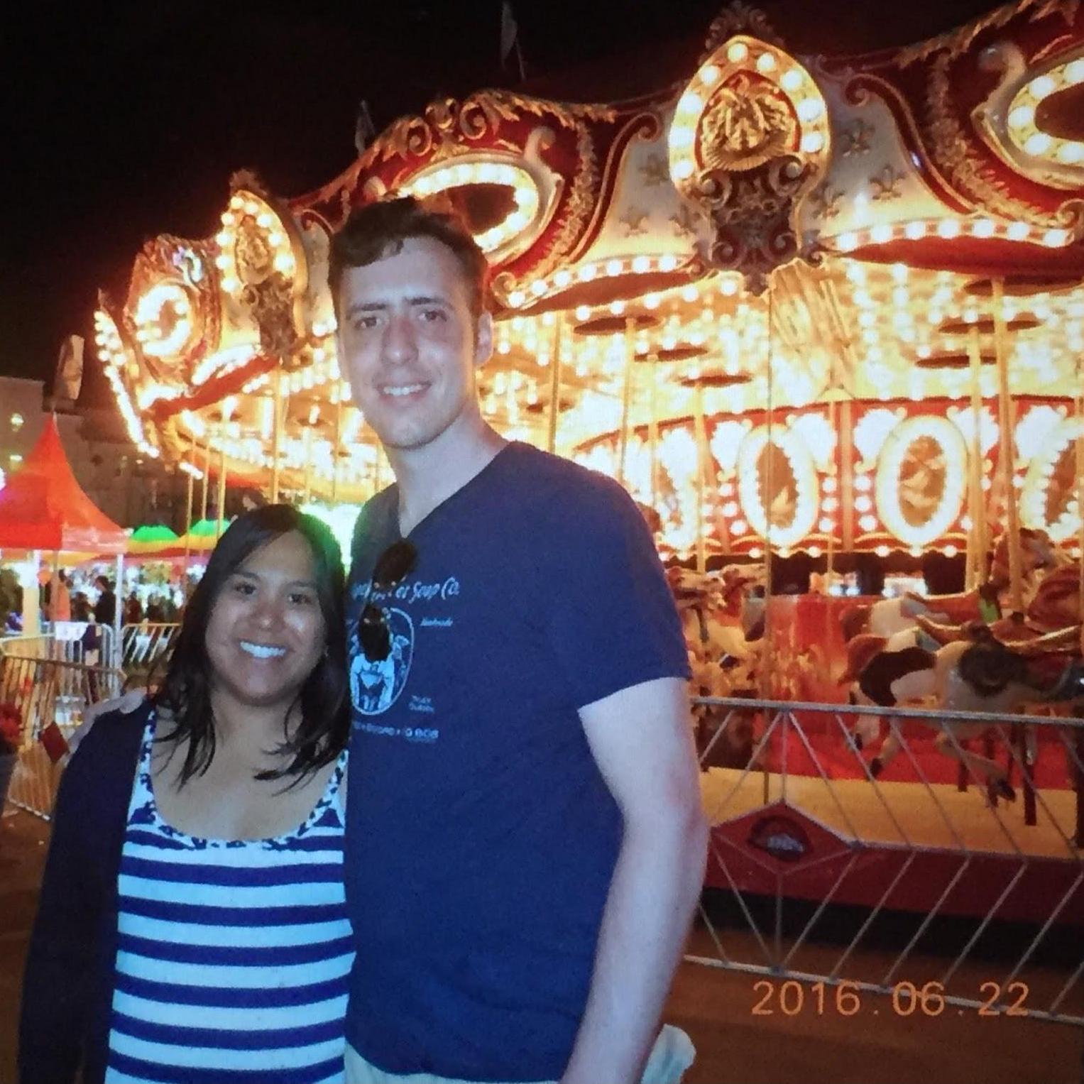 Our first time together at the Del Mar Fair.