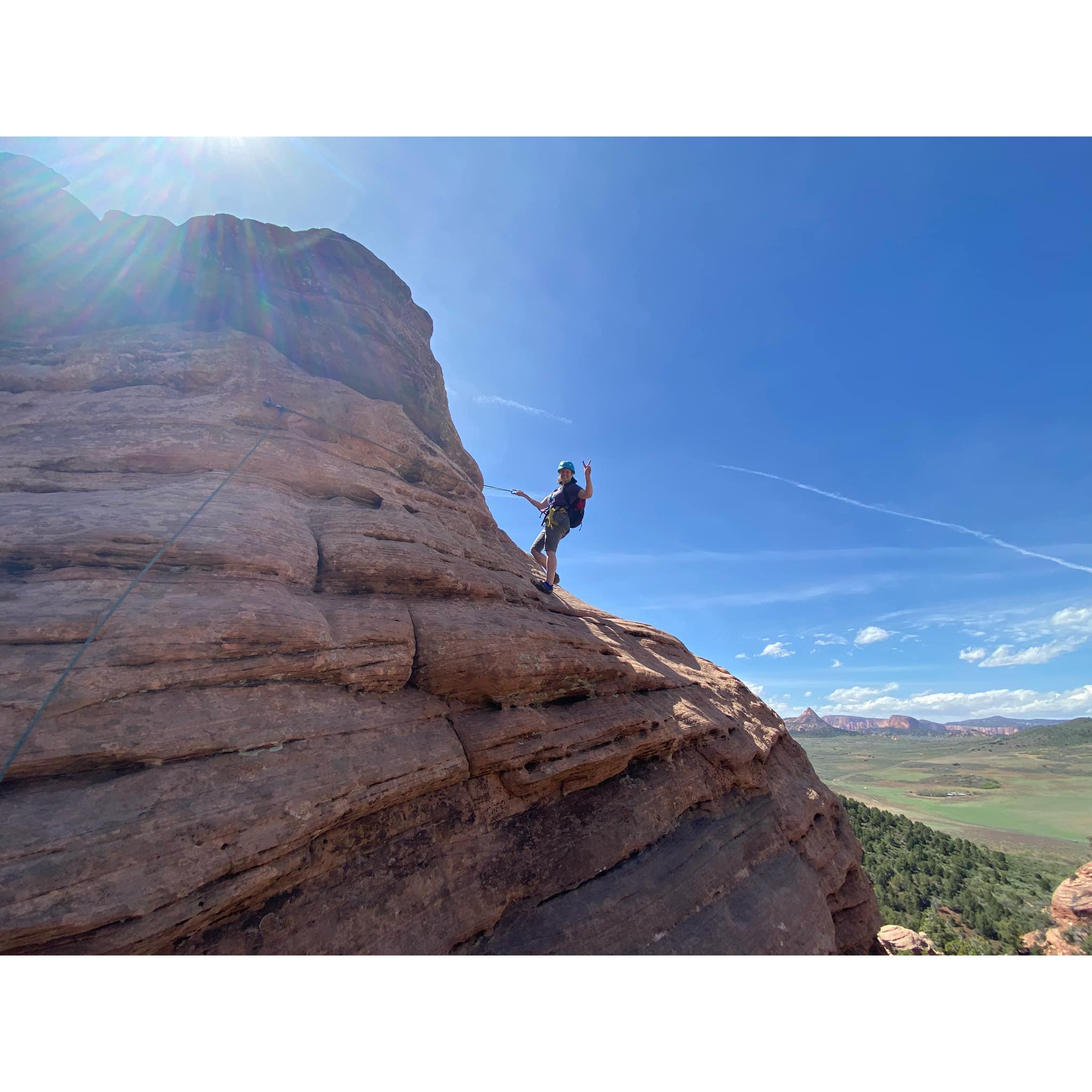 Brian's surprise birthday trip - took him canyoneering in Utah