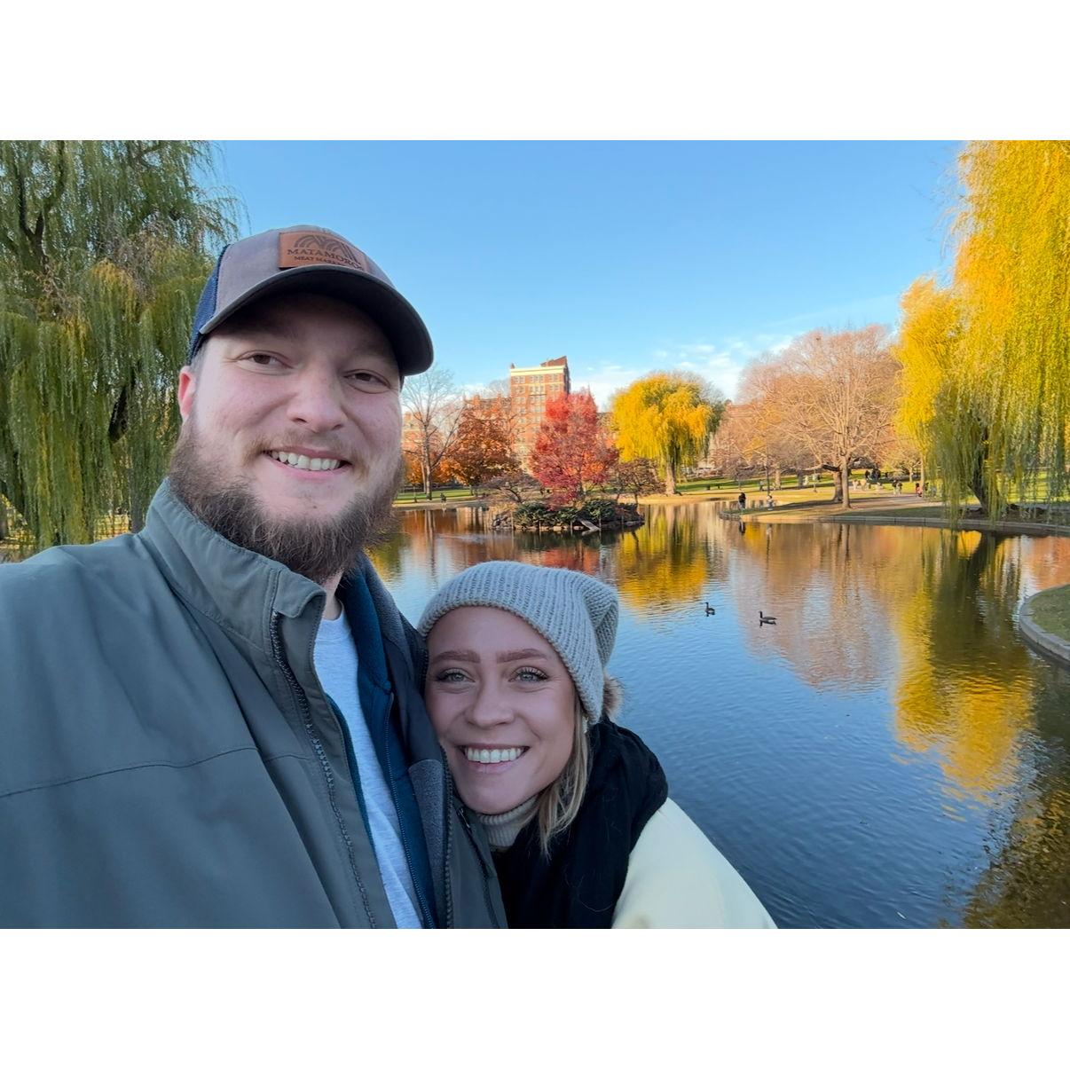 ENGAGED - Boston Commons Garden RIGHT After We Got Engaged 2024