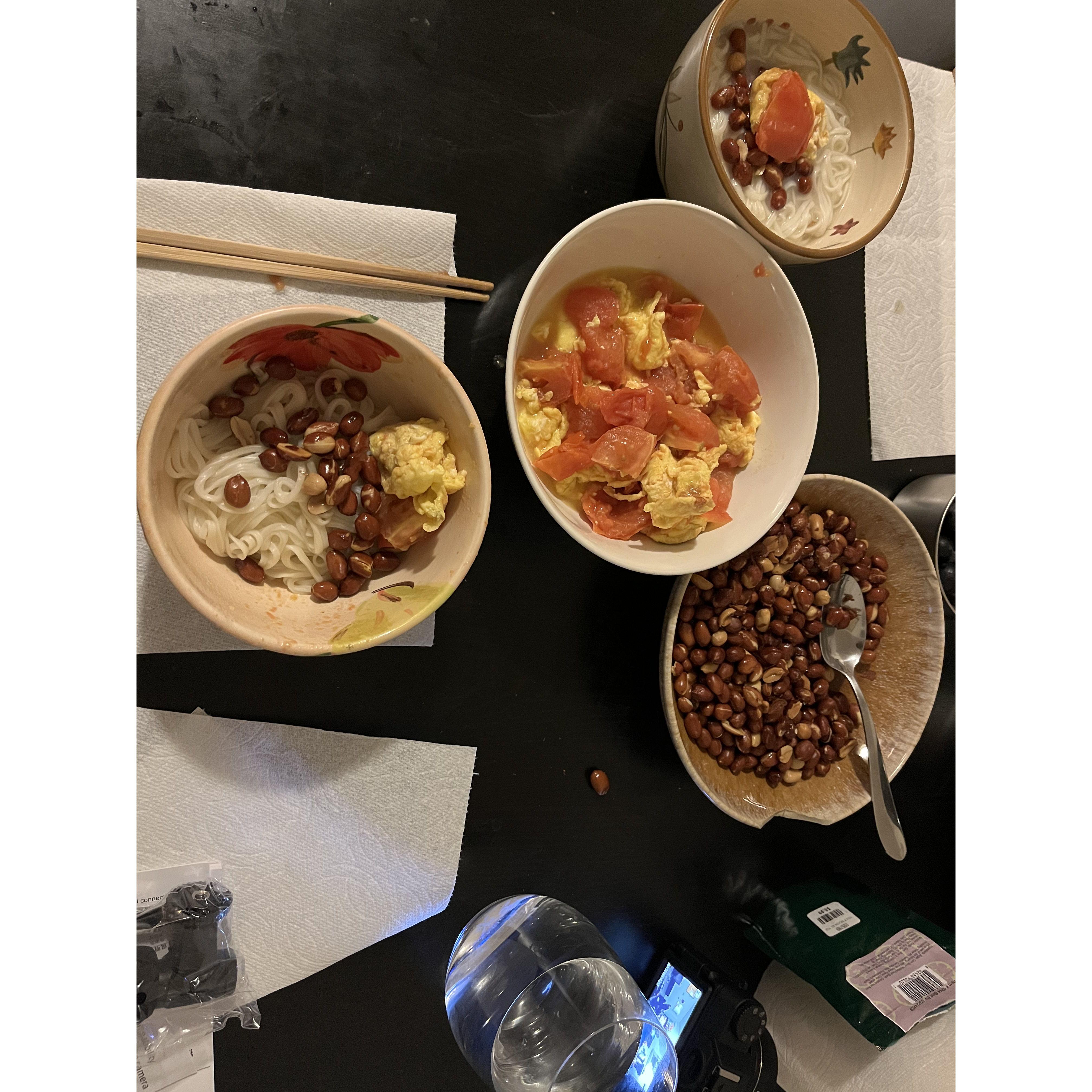 This is our first meeting and first meal!