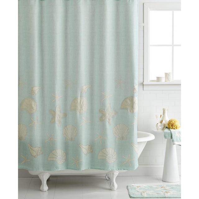 Avanti Bath, Sequin Shells 72" x 72" Shower Curtain