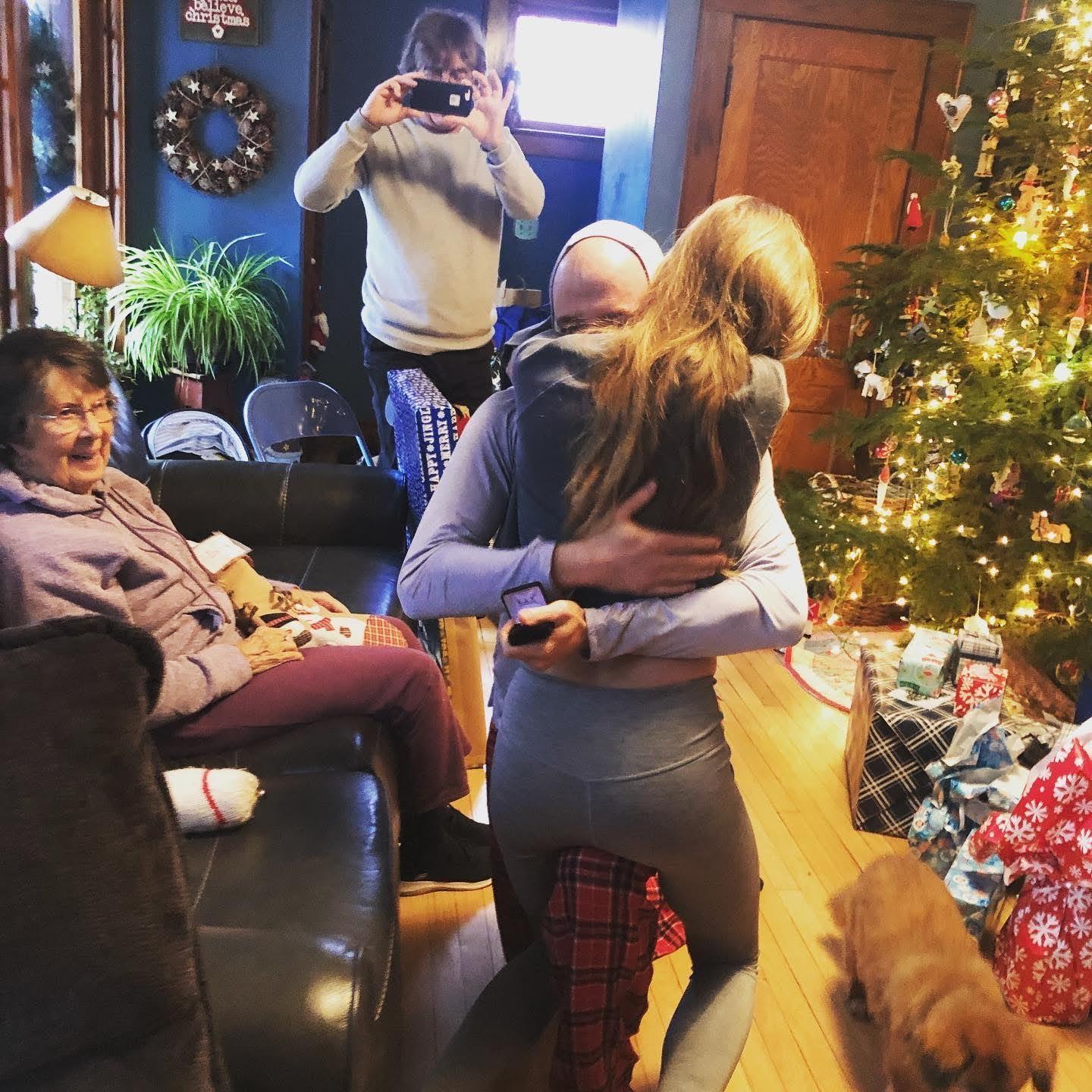 Getting engaged on Christmas morning 2020