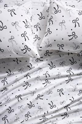 Organic Cotton Percale Printed Sheet Set