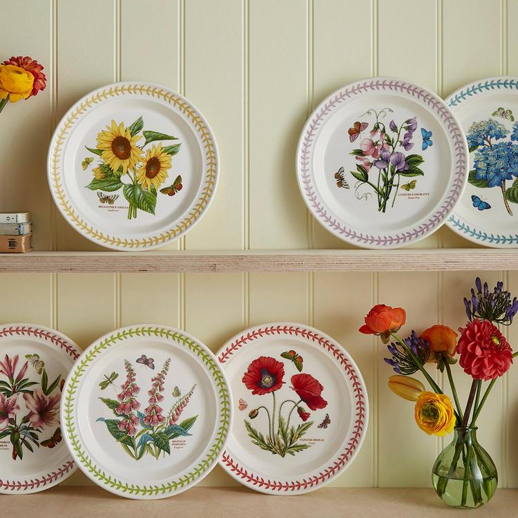 Portmeirion, Botanic Garden Meadow Assorted Dinner Plate, Set of 6