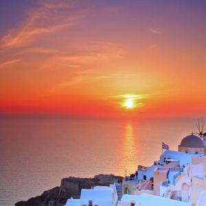 Sunset Dinner in Santorini