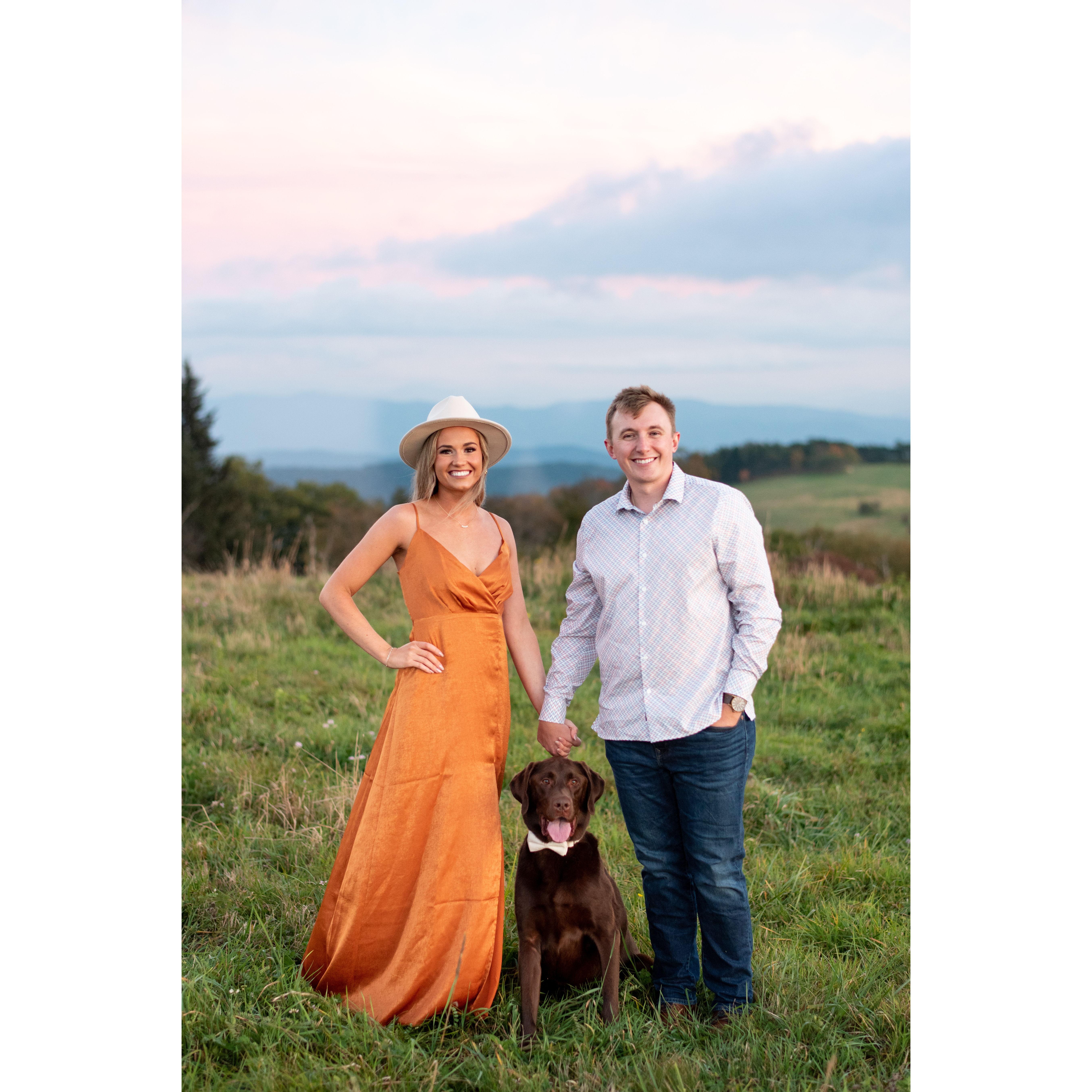 Engagement photoshoot in the Smoky Mountains