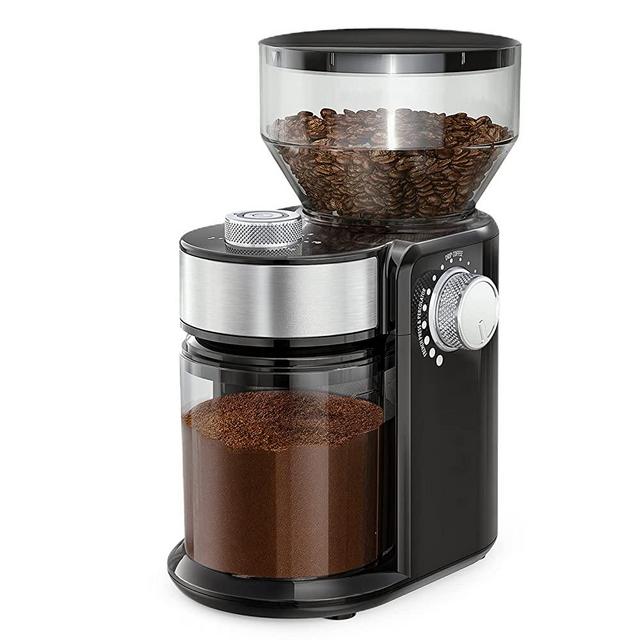 Electric Burr Coffee Grinder, Adjustable Burr Mill Coffee Bean Grinder with 18 Grind Settings, Coffee Grinder 2.0 for Espresso, Drip Coffee, French Press and Percolator Coffee