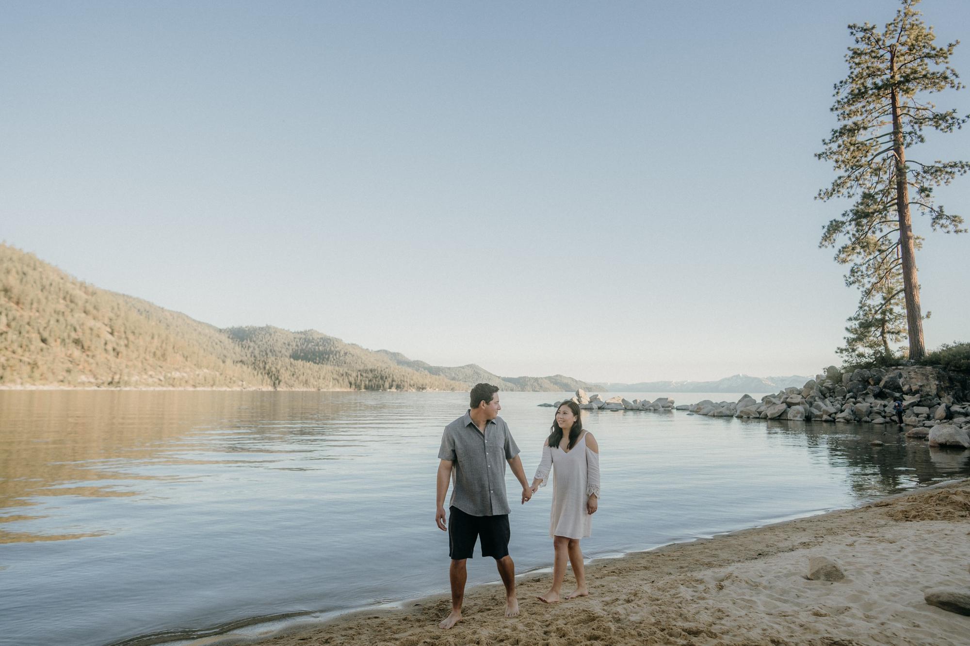 Engagement Photos - Sand Harbor Beach, Lake Tahoe