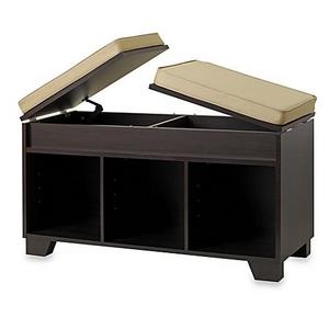 Real Simple® 3-Cube Split-Top Storage Bench in Espresso