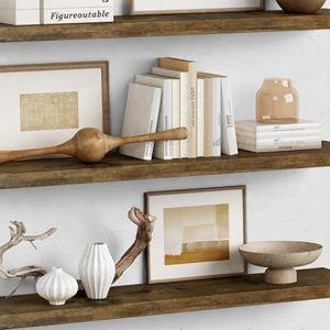 36 Inch Floating Shelves for Wall (Dark Brown)