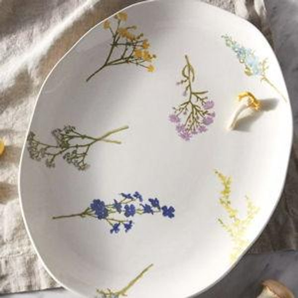 Floral Bunches Serving Platter