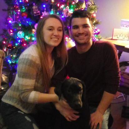 Christmas with our first puppy
