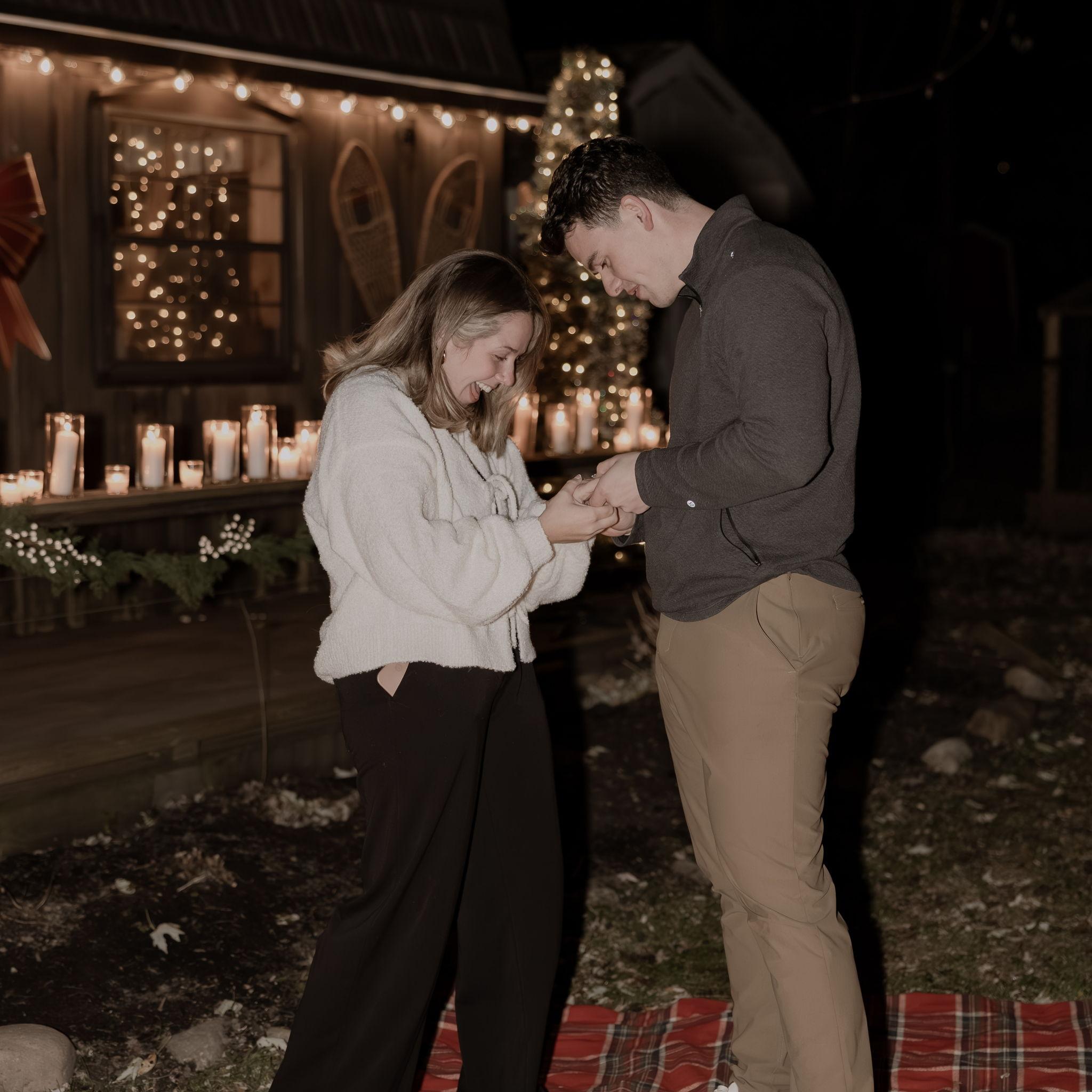 The best day ever! Proposal in Madi's parents backyard