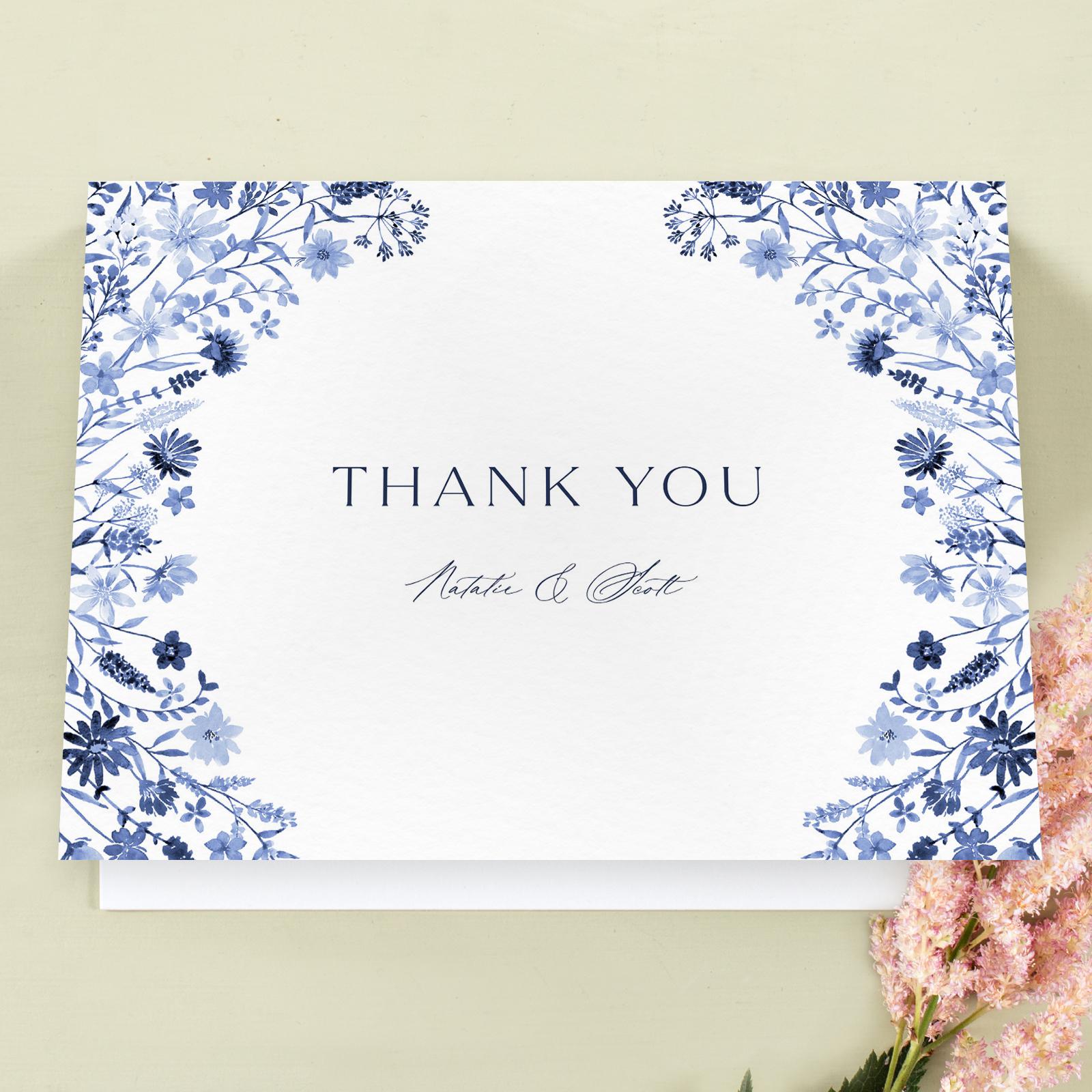 Spasso Landscape | Dark Olive | Zola Thank You Cards