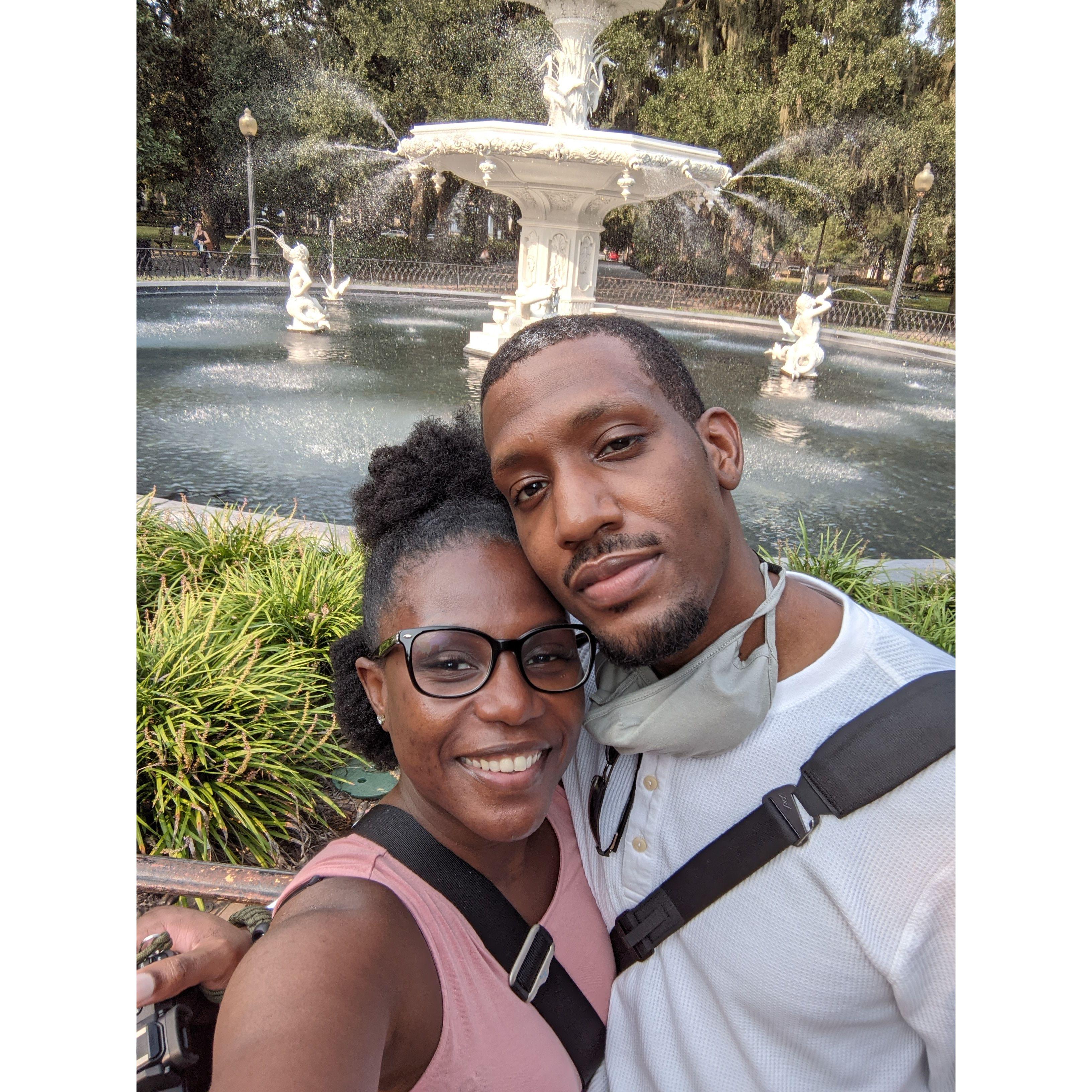 Our first trip together. Savannah