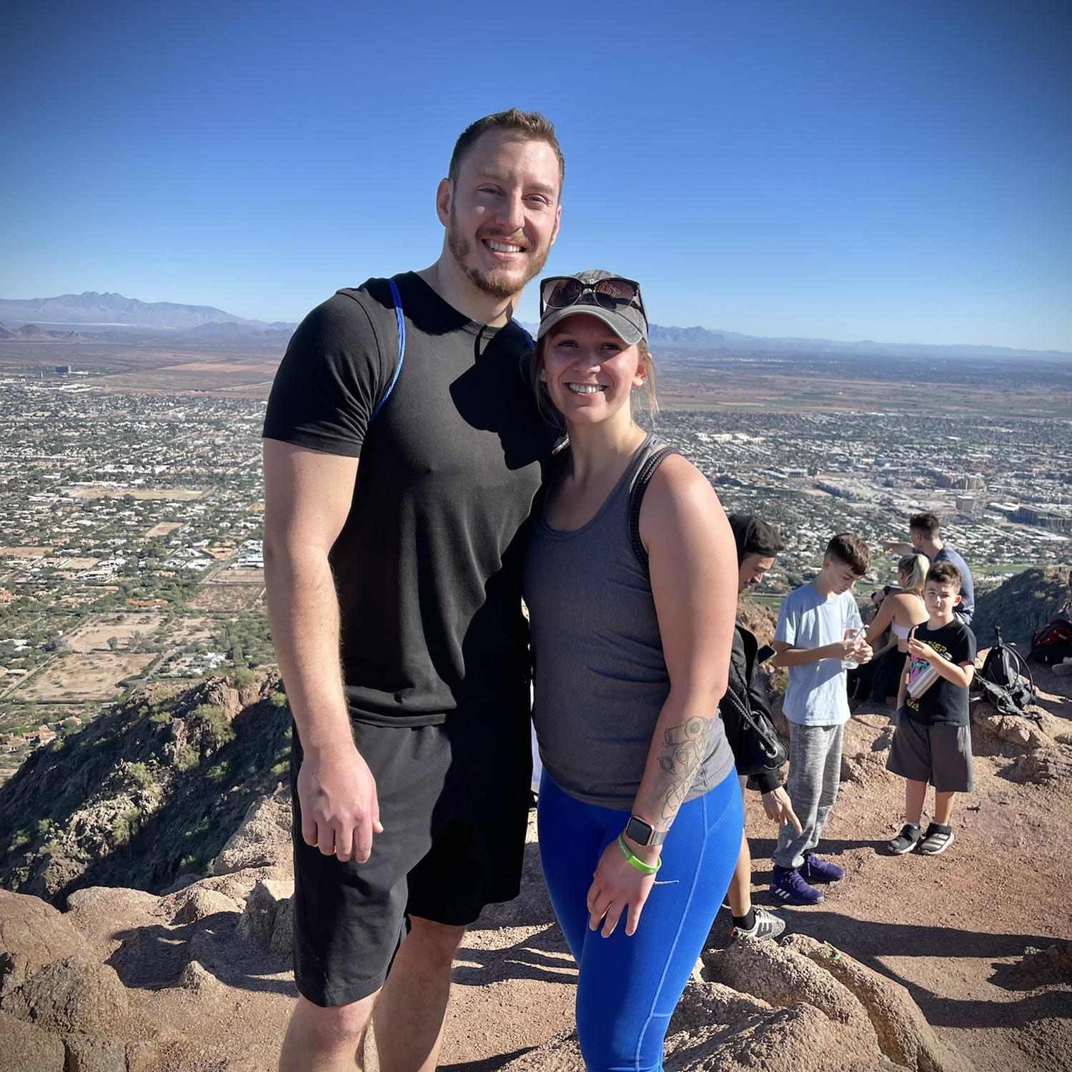 On top of Camelback Mountain in Phoenix!