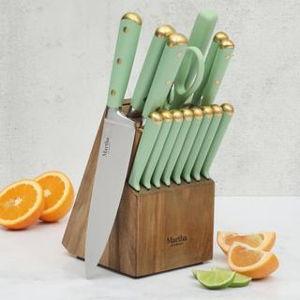 Martha Stewart Lockton 16-Piece Knife Block Set