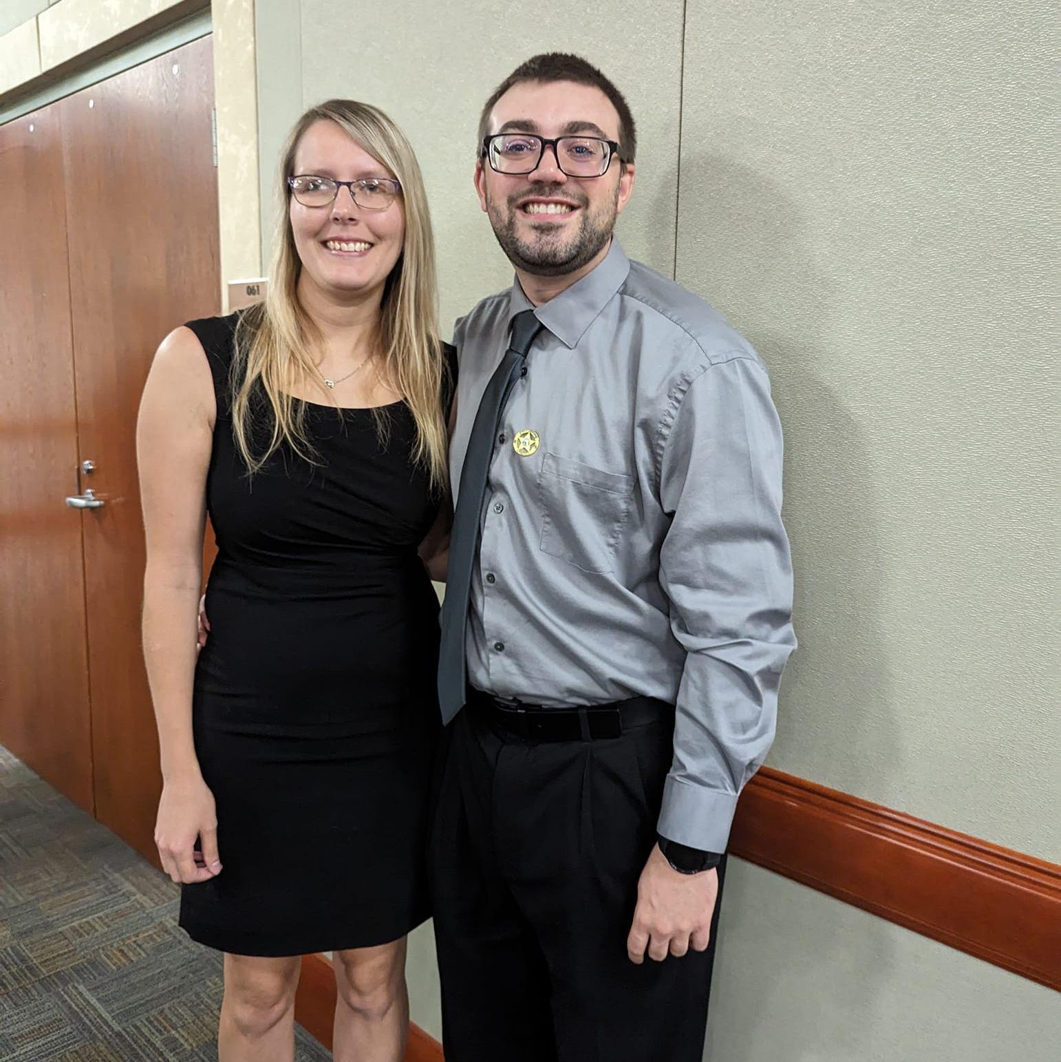 Anthony's PST pinning ceremony