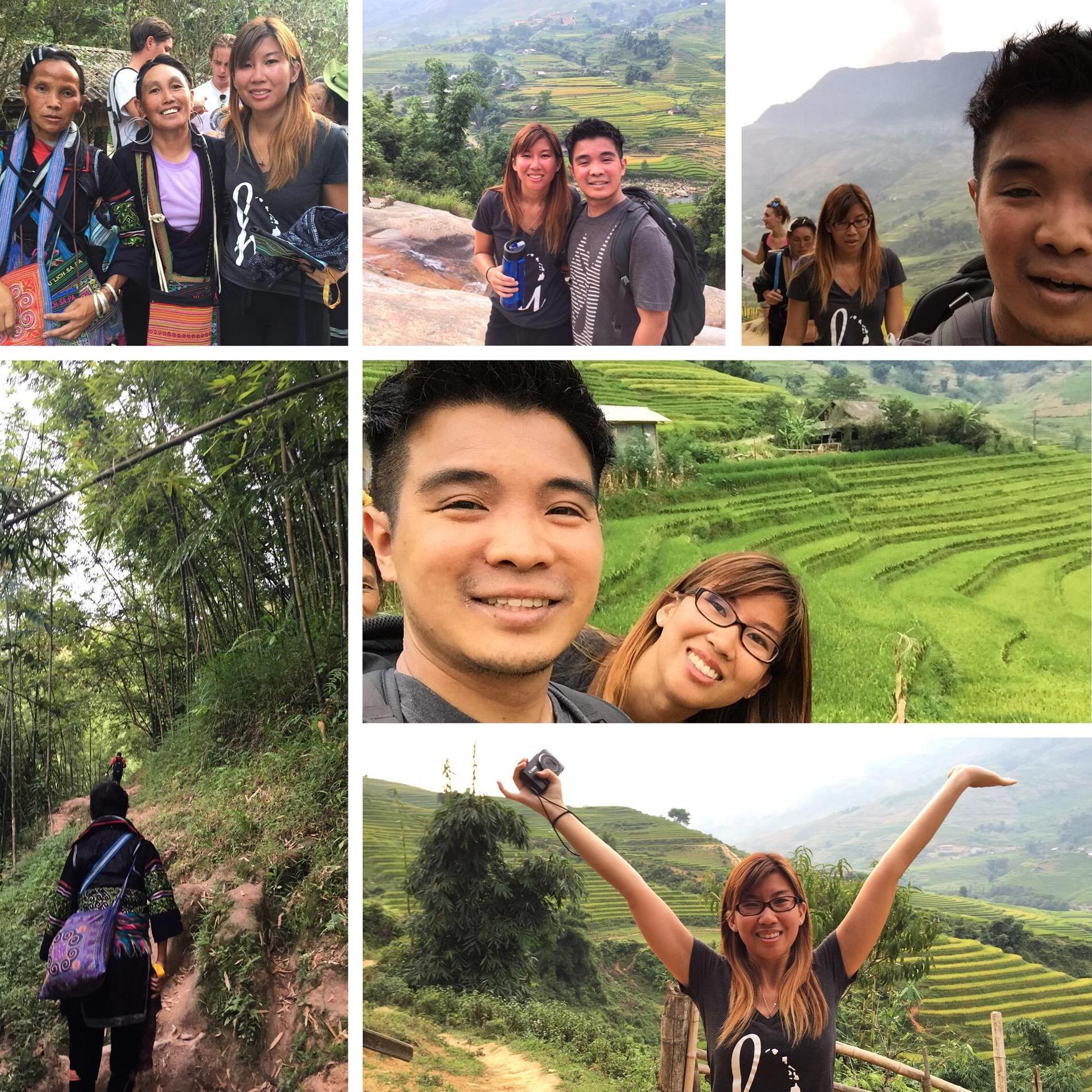 Went on our first international trip together to Vietnam. This is just a very very tiny piece of the trip. This is Sapa, Vietnam where we got to hike with Hmong villagers (August 2015)