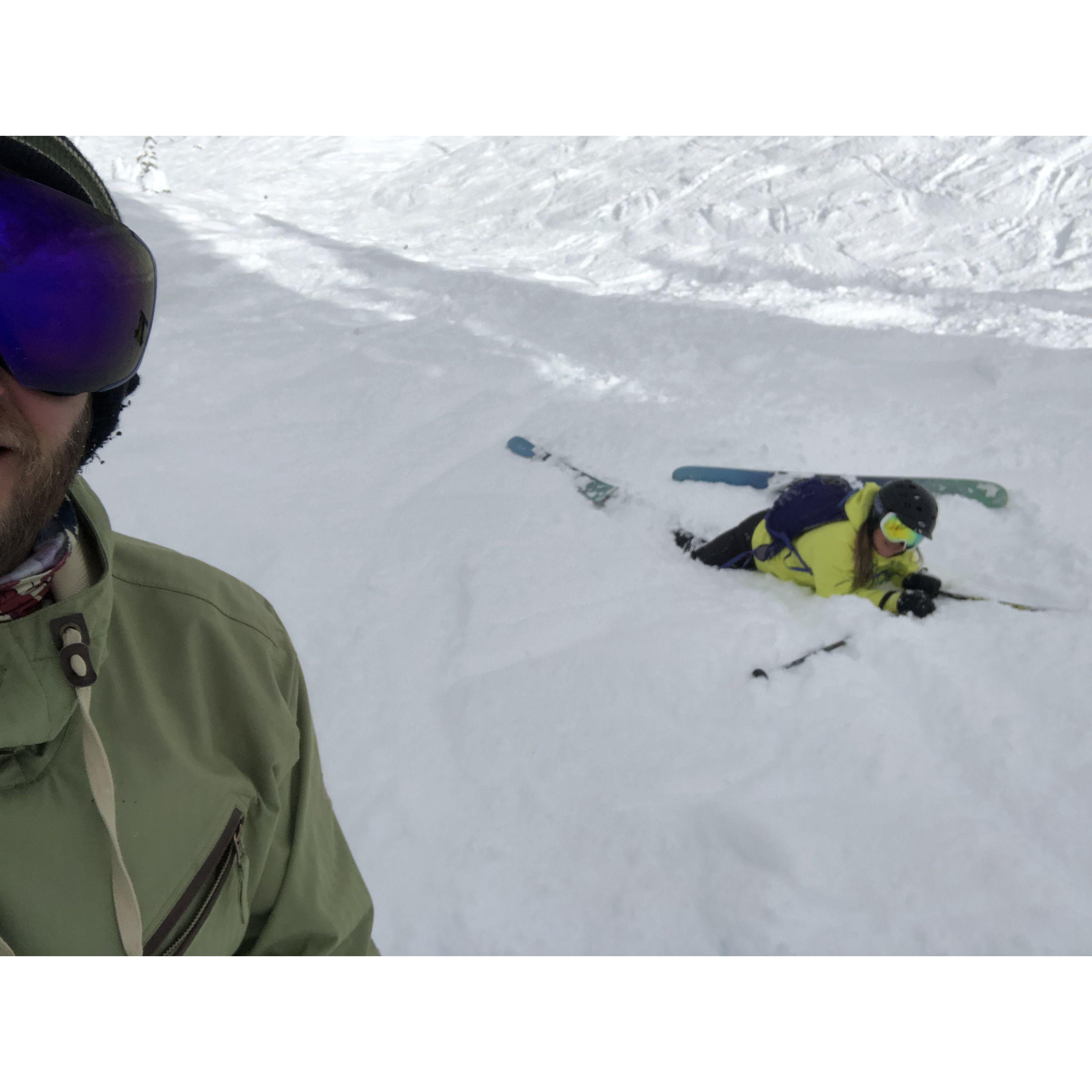 Skiing and falling in love at Mt. Baker, Oregon
