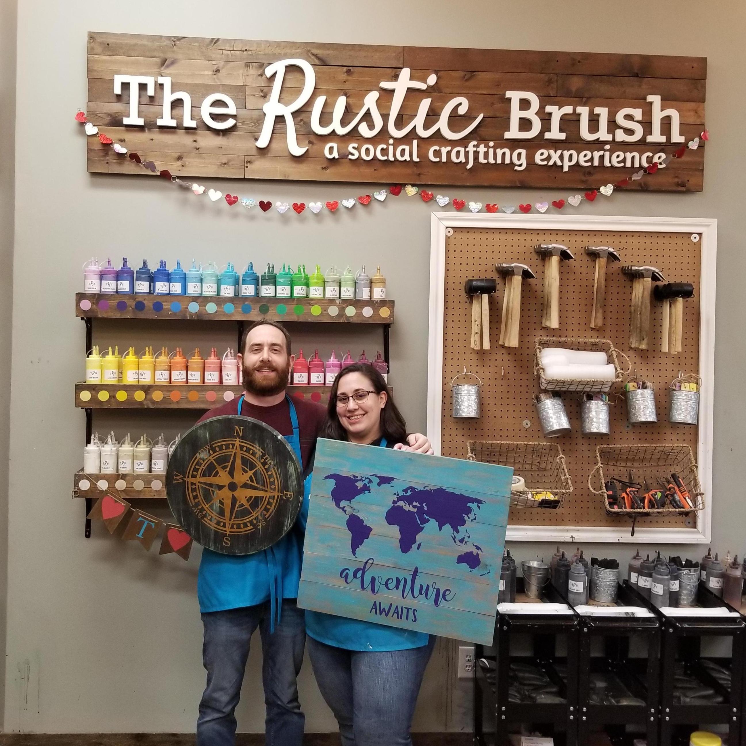 Our Frist Crafting Experience together. We love the signs for our new home!