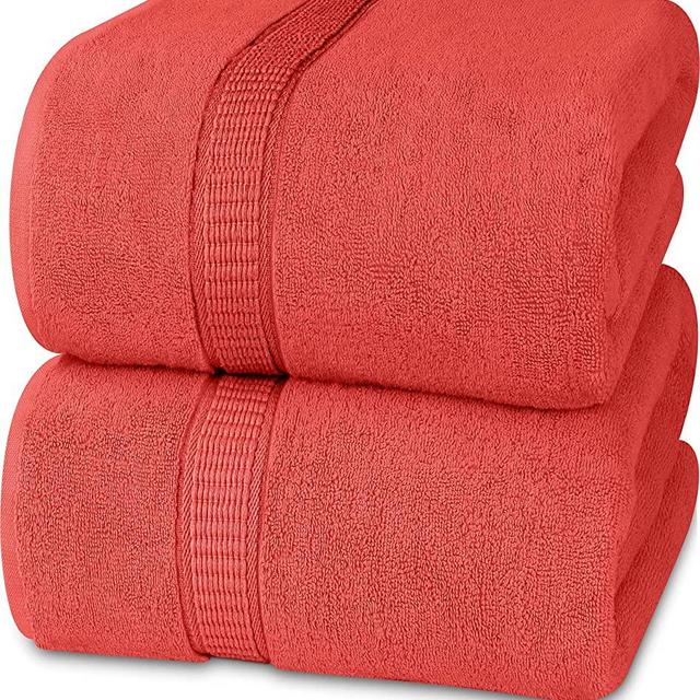 Utopia Towels - Luxurious Jumbo Bath Sheet 2 Piece - 600 GSM 100% Ring Spun  Cotton Highly Absorbent and Quick Dry Extra Large Ba