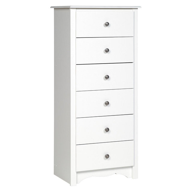 Monterey Vertical Dresser - White - Prepac