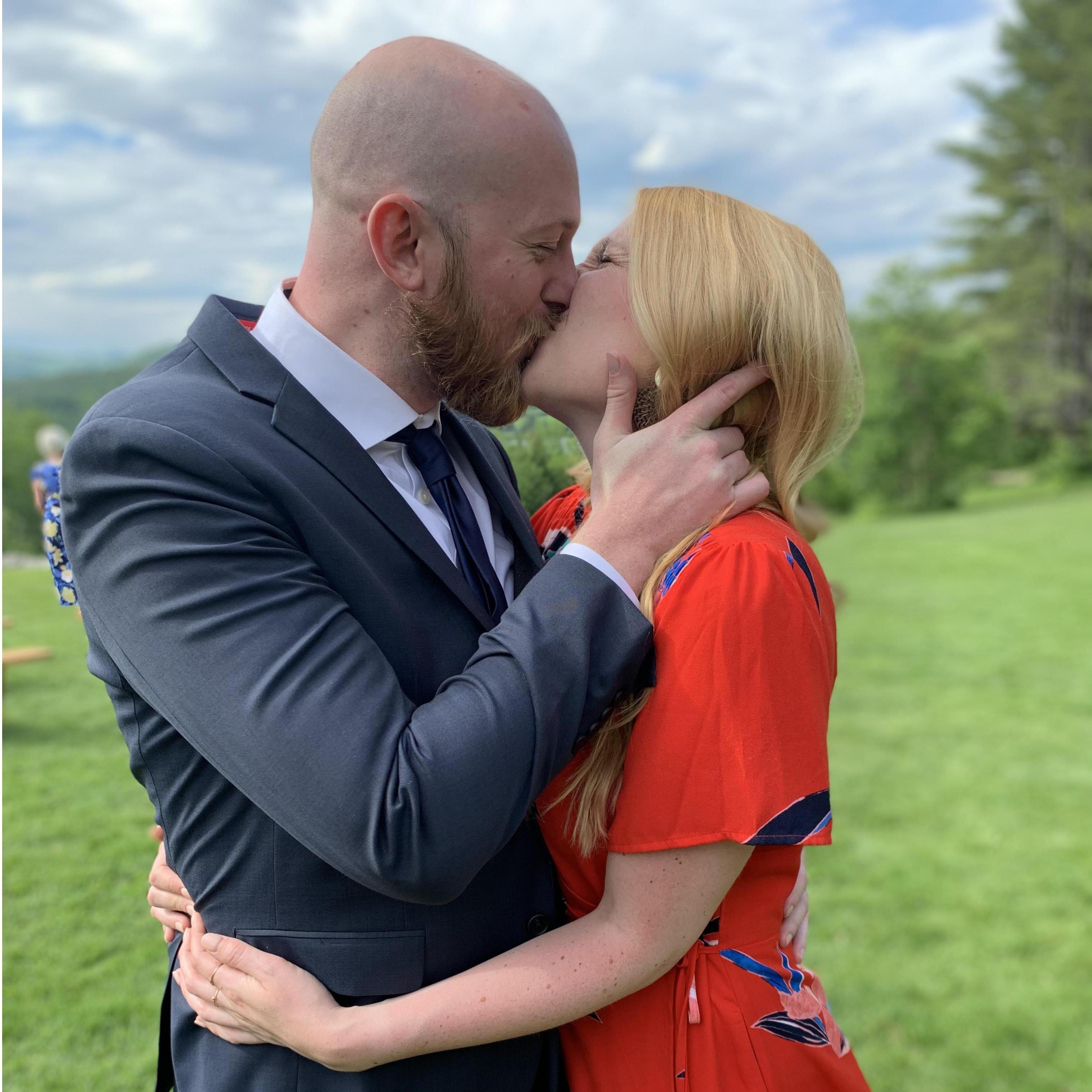 At a wonderful wedding in Vermont!