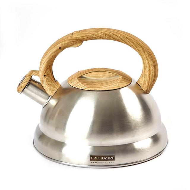 Frigidaire Wood Soft Handle 3.2 qt. Tea Kettle in Light Wood