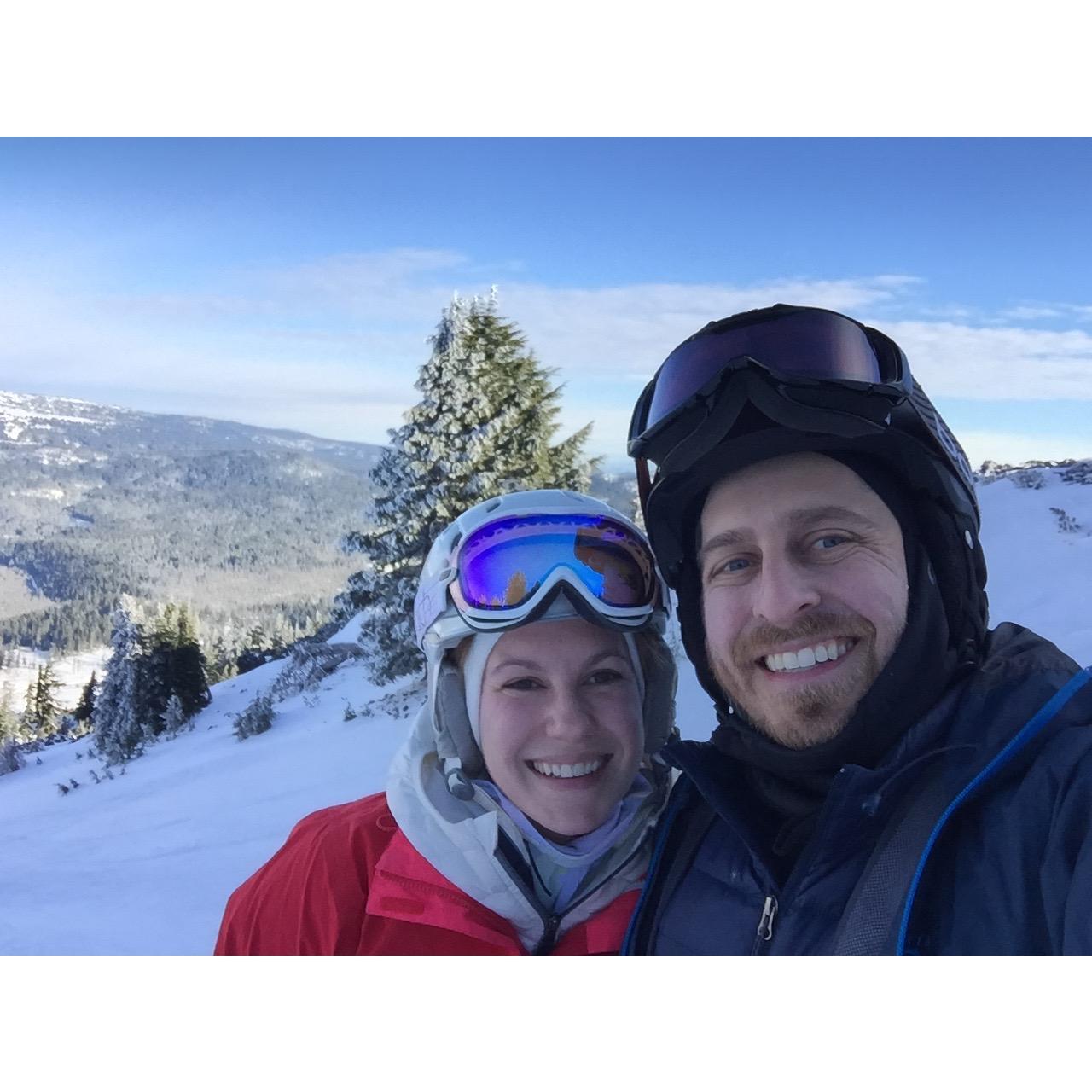 Skiing on Mt. Bachelor
