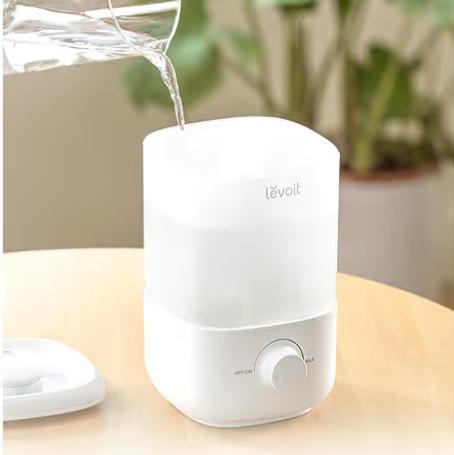 LEVOIT Top Fill Humidifiers for Bedroom, 2.5L Tank for Large Room, Easy to Fill & Clean, 28dB Quiet Cool Mist Air Humidifier for Home Baby Nursery & Plants, Auto Shut-off for Safety, 25H