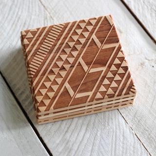 Aztec Tribal Coaster, Set of 4