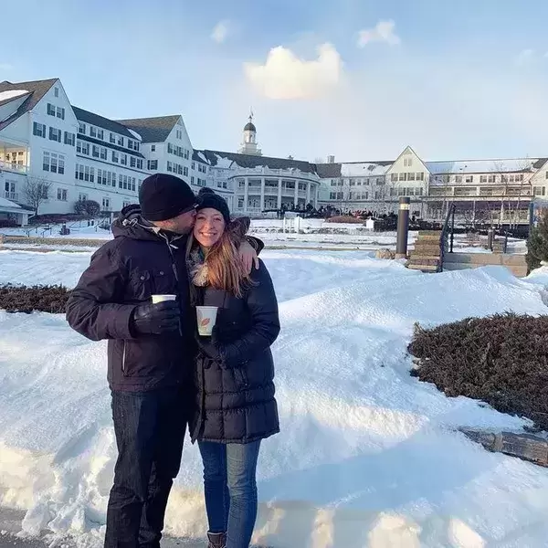 Enjoying the Ice Bar at the Sagamore in Lake George.