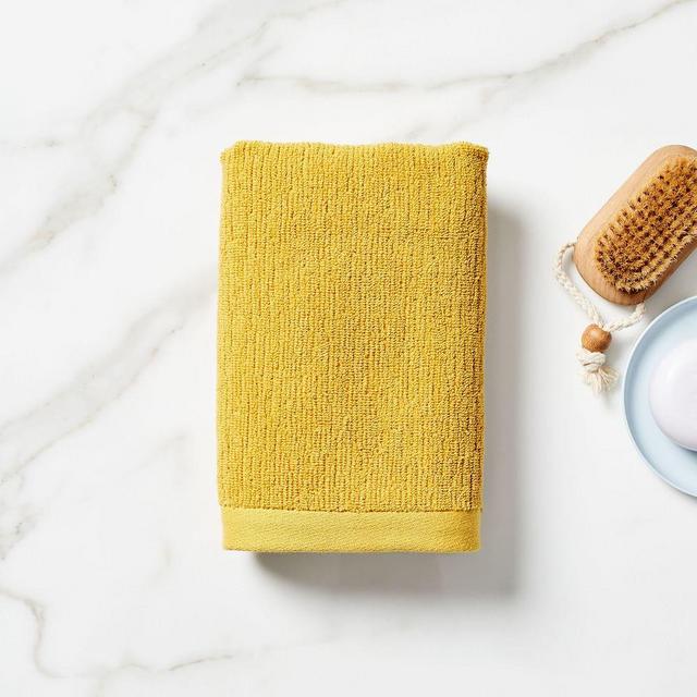 Organic Textured Towel, Hand Towel, Dark Horseradish