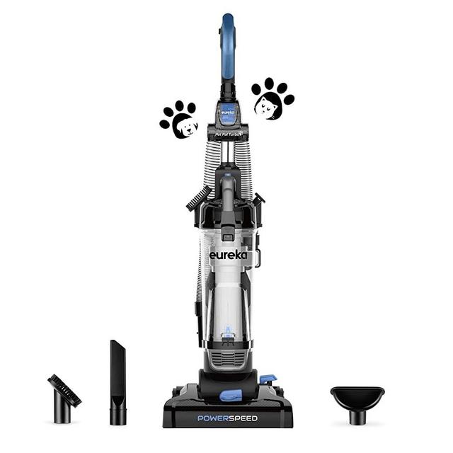 EUREKA PowerSpeed Bagless Upright Vacuum Cleaner, Pet Turbo, Black