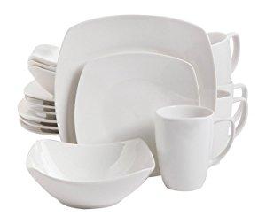 Gibson Home 16 Piece Zen Buffetware Dinnerware Set, White