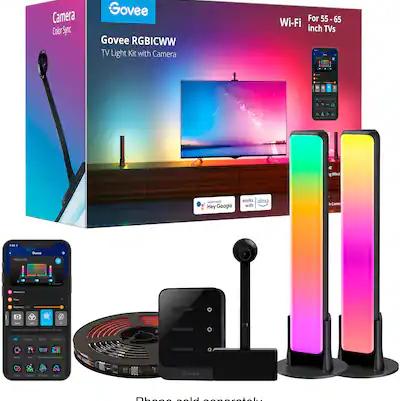 Govee - Dreamview TV Backlights and Light Bar with Camera for 55"-65" TVs - Multi