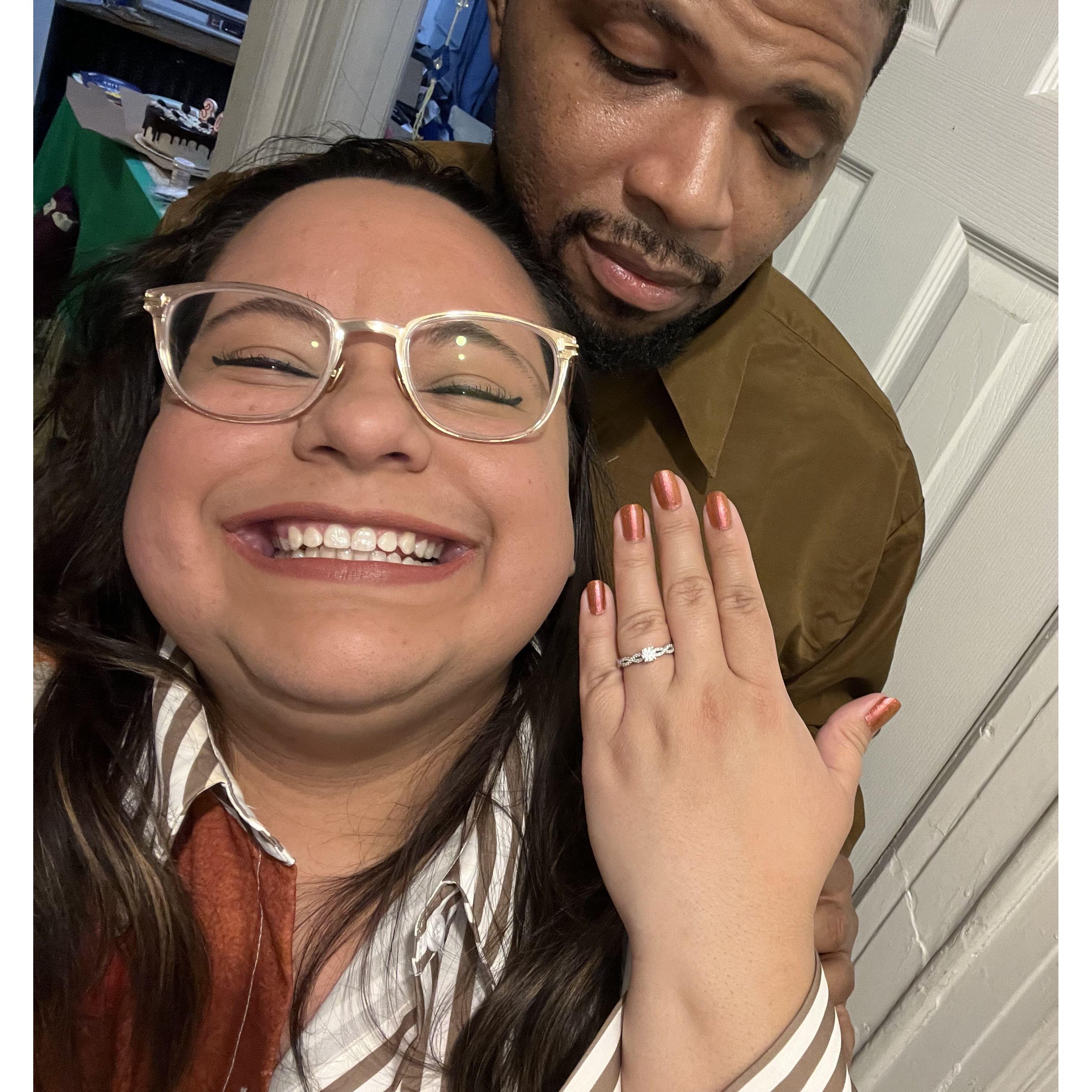 The day he proposed 🥰