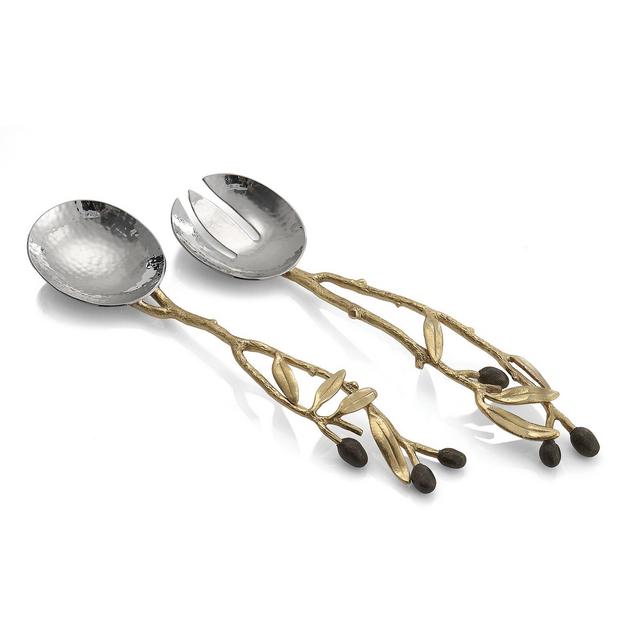 Michael Aram Olive Branch Gold Serving Set