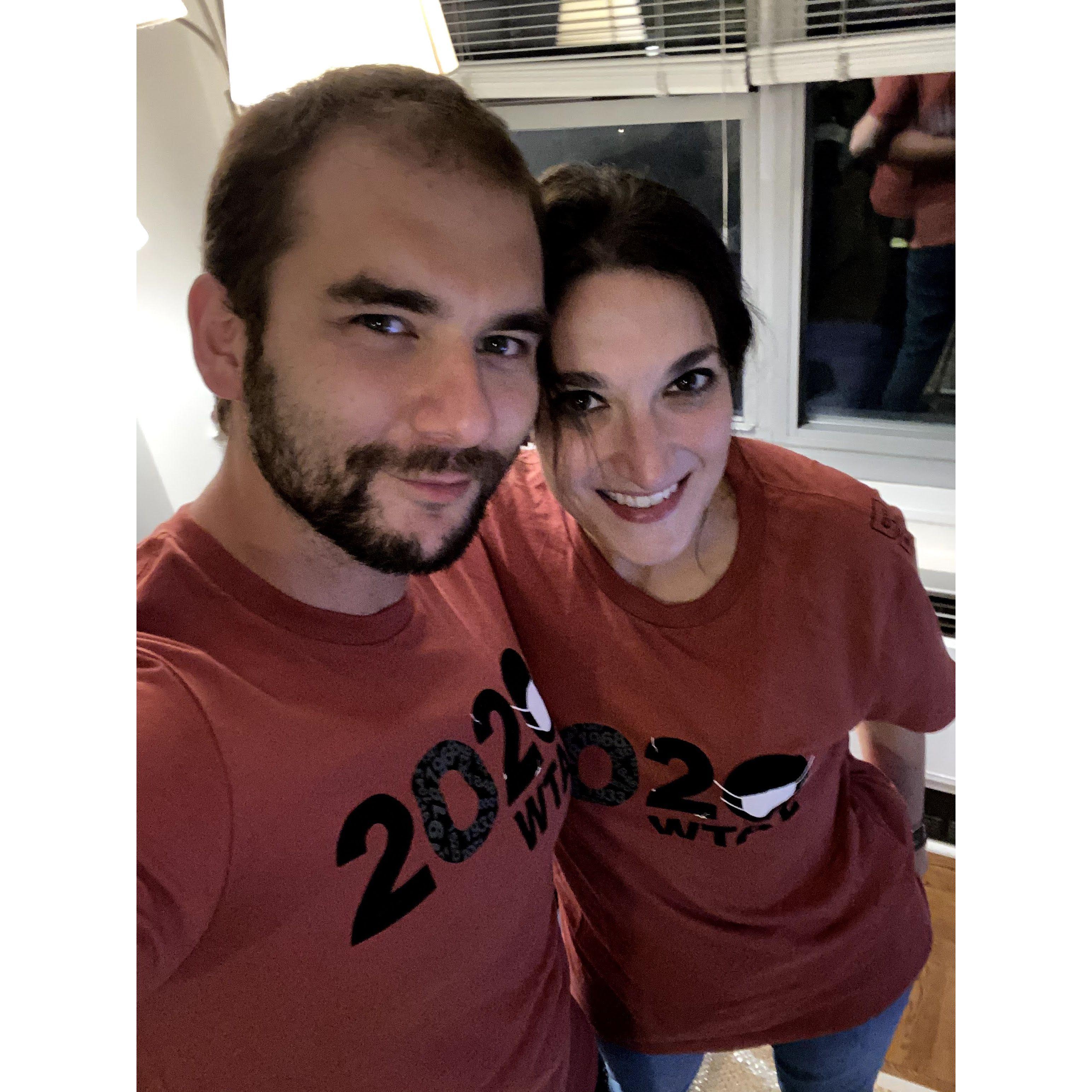 Rocking our Ben Folds 2020 WTAF shirts