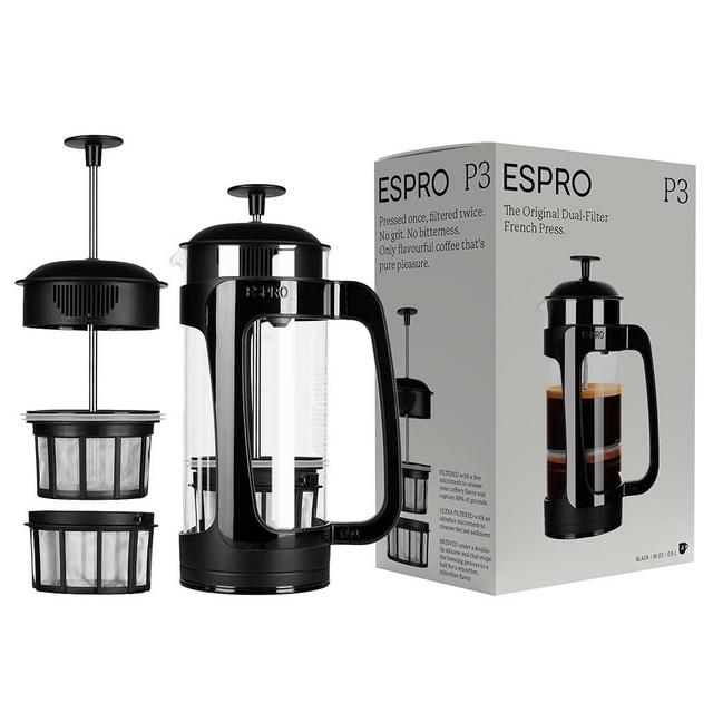 ESPRO P3 French Press, 18 Ounce, Black…