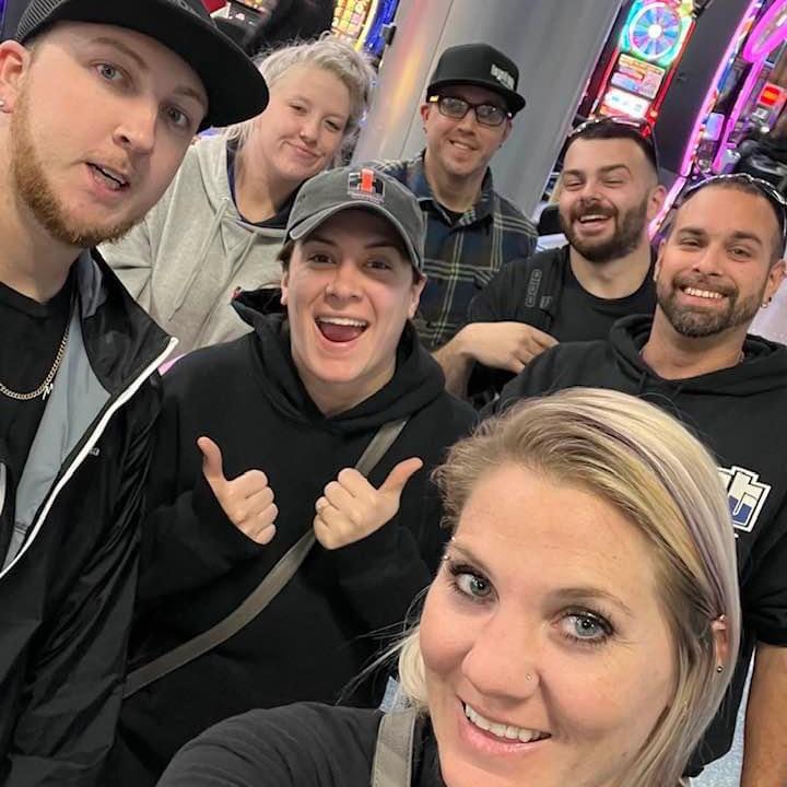 First time in Vegas and our flights got delayed so we had to take the train to get to another airport