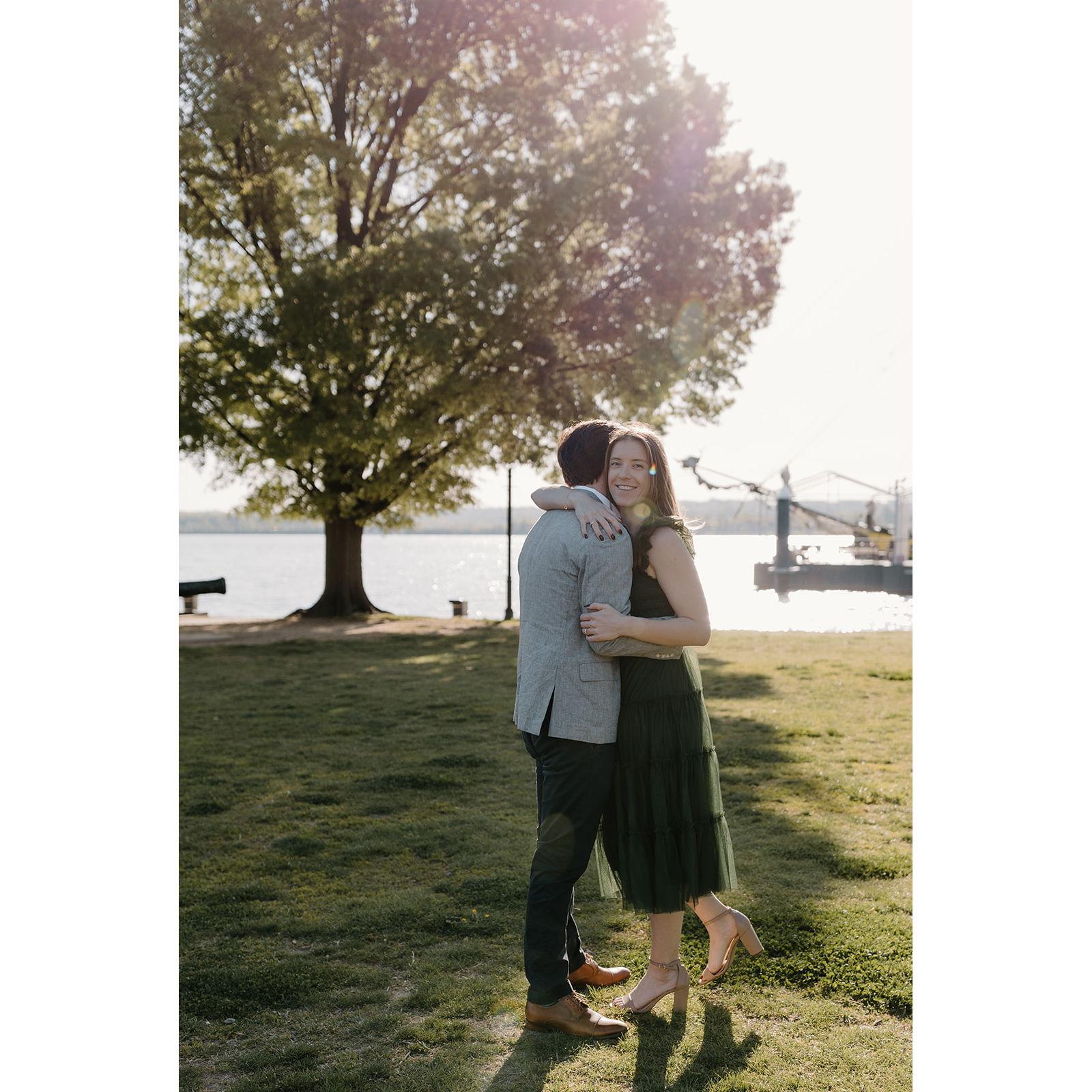 Engagement shoot in Old Town Alexandria - April 2024