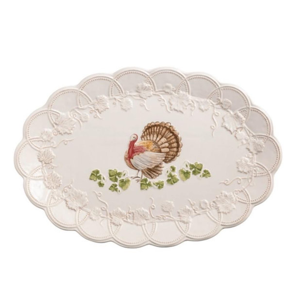 Stoneware Turkey Platter