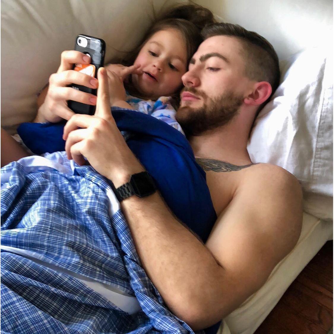 They've had a strong bond from the moment they met. This picture was taken shortly after we moved into our apartment.