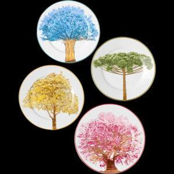 Tania Bulhões - Arvores do Brasil Collection - Dessert Plates