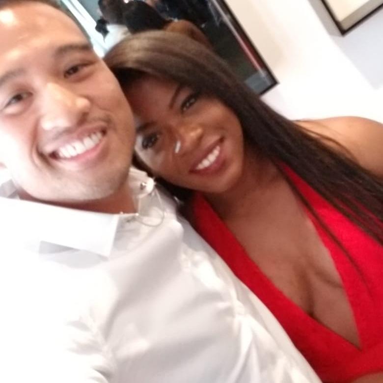 The iconic red dress. Joseph’s first time showing Lisa to his friends at a wedding.